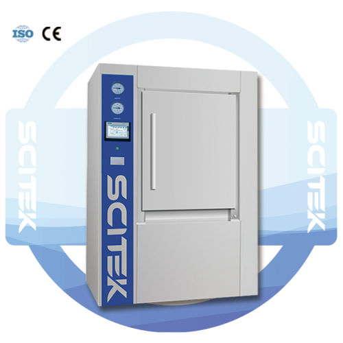 Horizontal Pulse Vacuum Autoclave, Motor Hinge Door